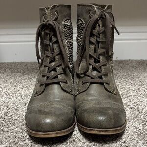 Roxy Lacey Lace-Up Ankle Booties
